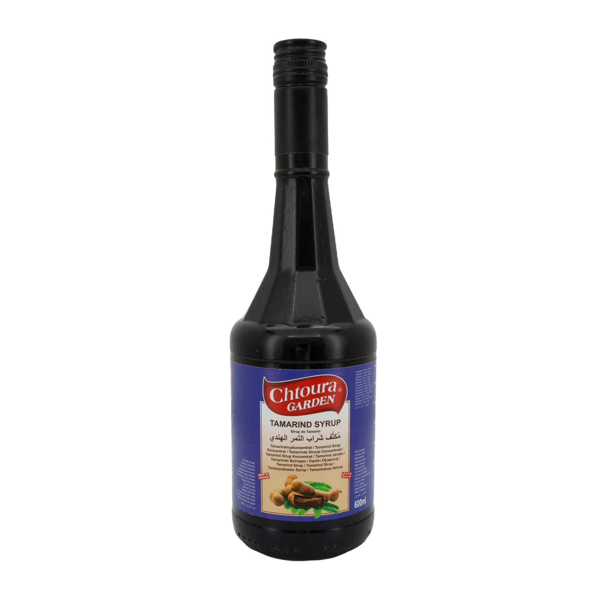 Sirup Chtoura Garden | Tamarindensirup | Fruchtiger Sirup für Getränke und Desserts | 600 ml CHTOURA GARDEN